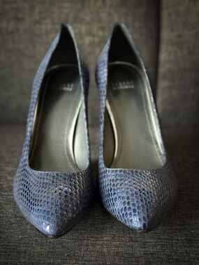 Stuart Weitzman Heels | Power - Sea Crystal Snake | size 12 | 105cm / 4.25 heel